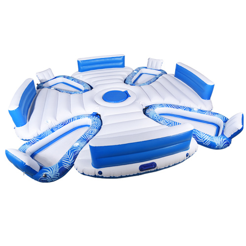8 people round floating island inflatable lounge chair for Sale, Offer 8 people round floating island inflatable lounge chair
