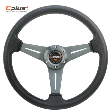 EPLUS Car Sport Steering Wheel Racing Type High Quality Universal 14 Inches 350MM Aluminum PU 5 Color Car Styling Quick Release