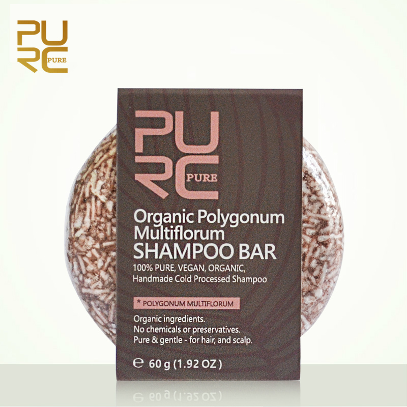 PURC Organic Polygonum Shampoo Bar 100% PURE and Polygonum Handmade Cold Processed Hair Shampoo No Chemicals Or Preservatives