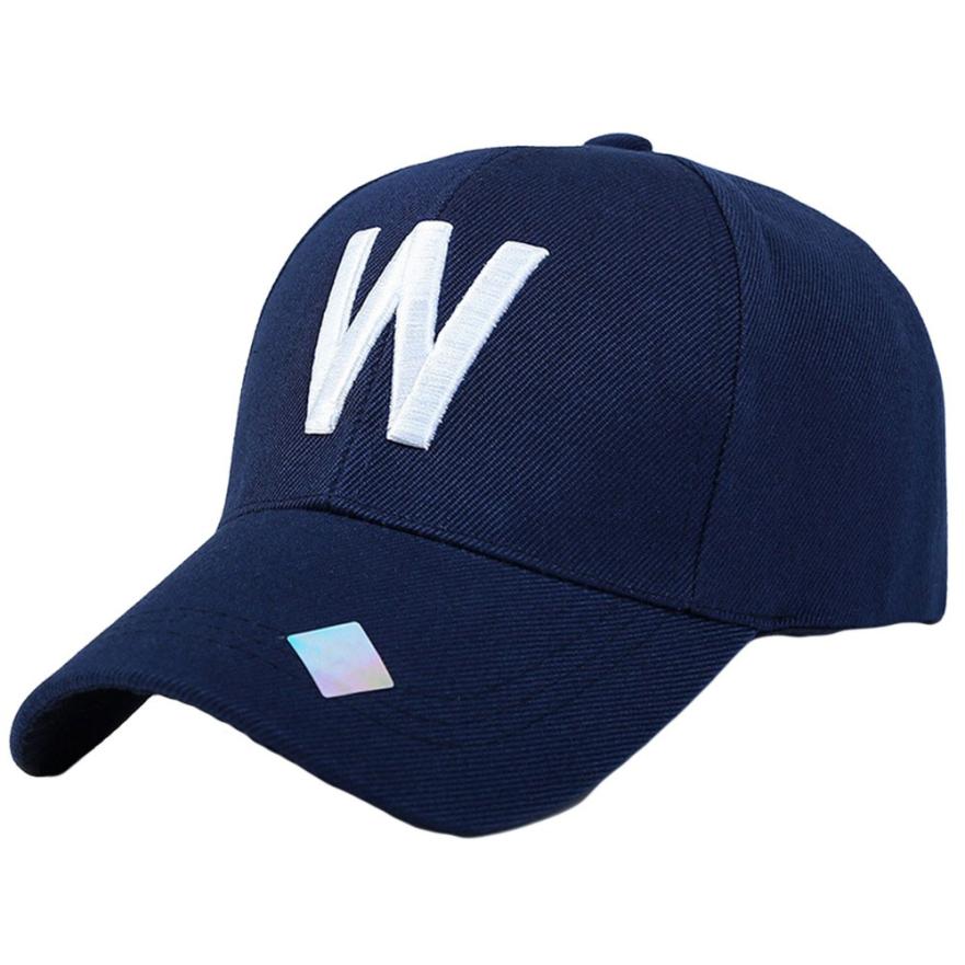 Tennis Caps Hot Sell 2018 Outdoor Women Men Adjustable Simple Solid Letter Embroidery Baseball Tennis Cap 0816