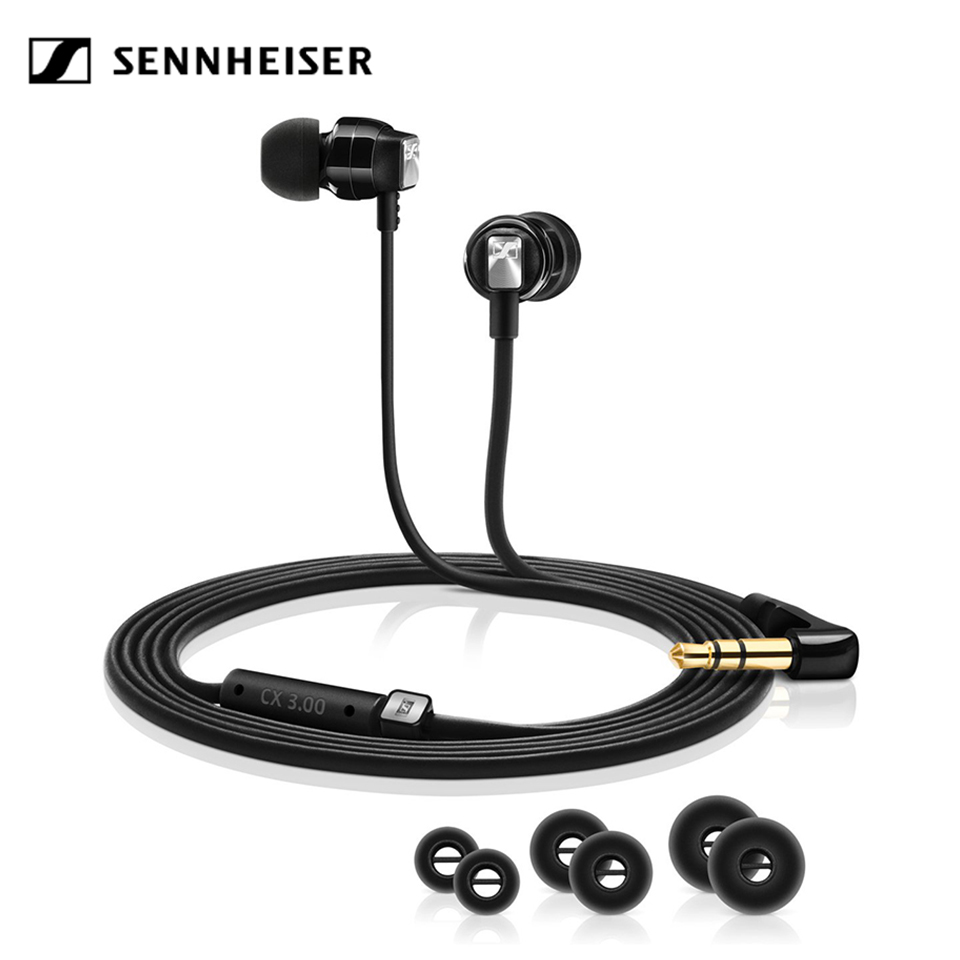 Sennheiser CX3.00 Original Deep Bass Earphones 3.5mm Stereo Headset Sport Earbuds HD Resolution Headphone for iPhone Androd