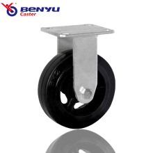Rubber Fixed Casters High Temperature Resistant Caster