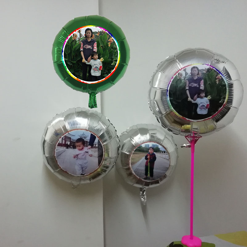 18inch round foil balloons customize photo print birthday party supplies, wedding anniversary decoration balls