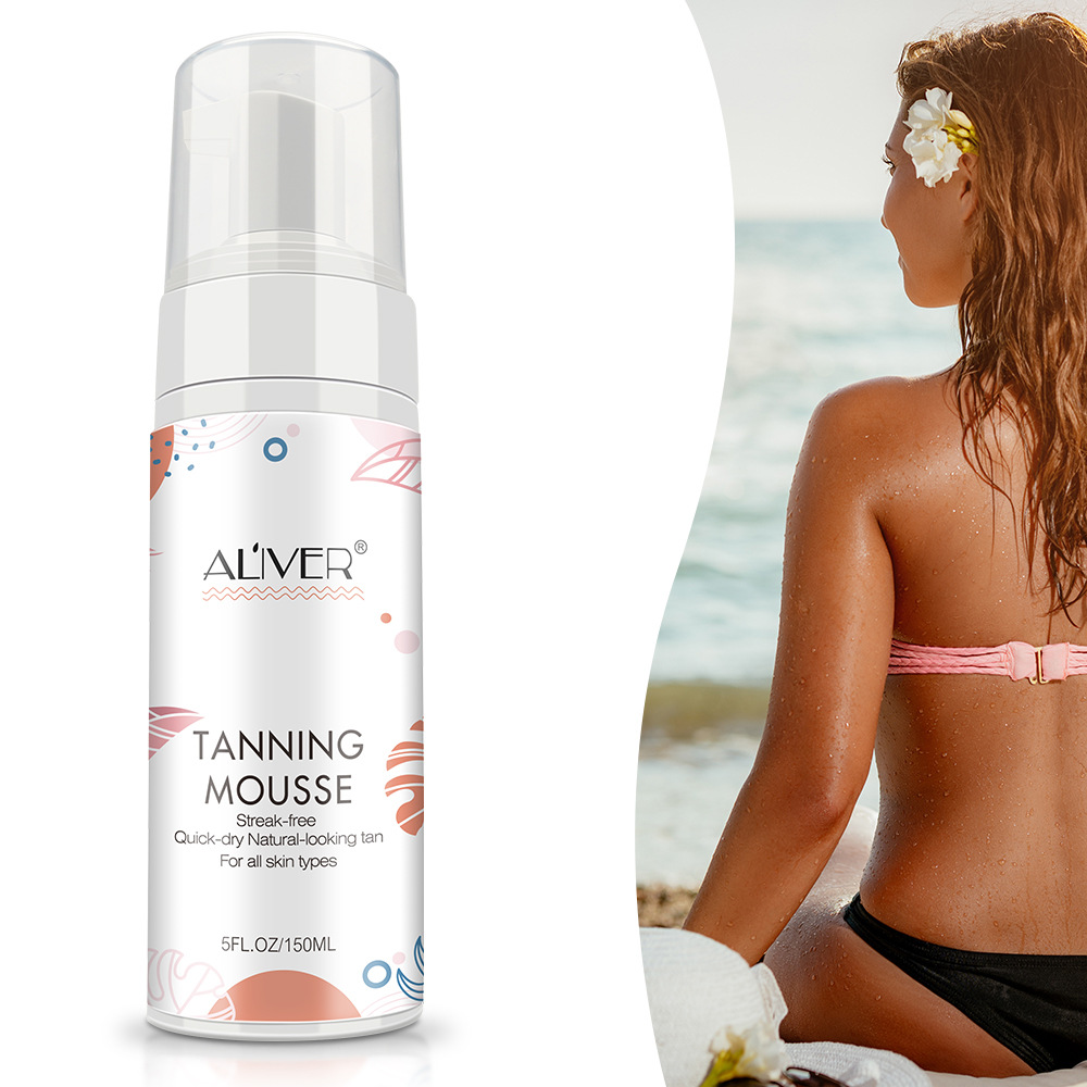 Sun Lotion Natural Bronzer Sunscreen Self Sun Tanning Enhance Lotion Skin Darken Brightens Skin Tanning Mousse 150ml