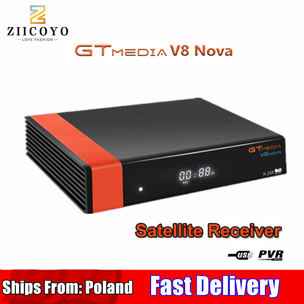 HD DVB-S2 GTmedia V8 Nova Satellite TV Receiver Built-in WIFI power Same as V9 Super Spain poland Satellite TV Receiver no APP