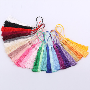 wholesale 100pcs/Pack Polyester Silk Tassels Fringe Trim 13cm Long Cotton Tassel Wedding Decoration DIY Sewing Accessories