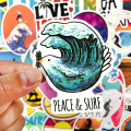 10/30/50PCS/set Summer Surfing Sticker Beach Travel Graffiti Surf Stickers DIY for Surfboard Laptop Luggage Bicycle Tablet