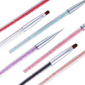 7pcs Nail Brush Set Painting Phototherapy Brush Hook Line Tool Diamond 7 Colors Acrylic Nail Brush