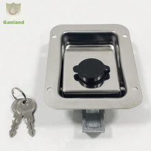 GL-12116 Stainless Recessed Paddle Door Latch Lock 110*92