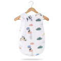 Baby Sleeping Bag Vest Baby Cotton Gauze Sleep Bag Baby Spring Summer Thin Kids Anti-Kick Quilt Cartoon Printed Child Sleepwear