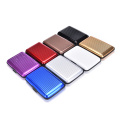 Aluminum Business Men Women Shiny Metal Cardholder Box Card Holders & Note Hold Card Waterproof Credit Card ID Holder Case