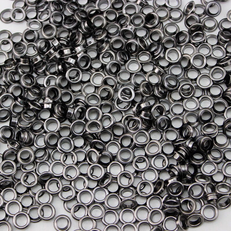 300set 8mm metal eyelet garment accessories free shipping blow hole back nickel