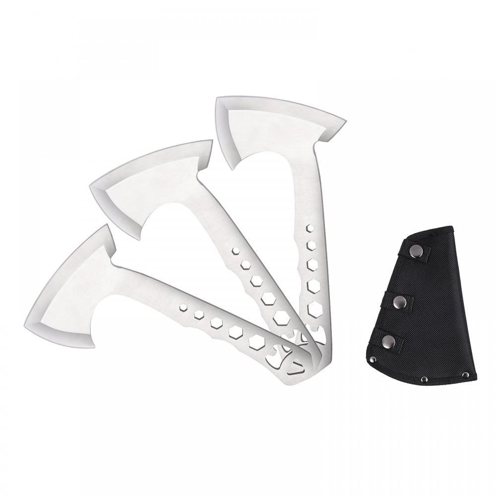 3 Pack Set Stainless Steel Tactical Tomahawk