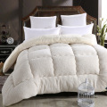 High quality and comfortable Wool material quilted Quilt king queen full size Comforter Winter Thick Blanket Solid Color