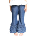 Baby girls jeans Flare pants jean long trousers for kids girl 1-6years old children denim wide leg baggy pants Ruffle Pants