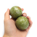 2pcs Green Natural Jade Stone Massage Ball Exercise Stress Relaxation Relief Therapy Exercise Jade Ball Hand Care Tool