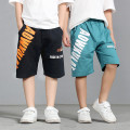 Fashion Children Boys Shorts Summer Teenagers Kids Letter Knitted Loose Soft Shorts Pants For Boys 120-160CM Dwq735