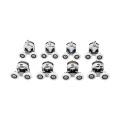 4pcs-8pcs/set Shower Door Rollers Runner 23mm/25mm Zinc Alloy Double-Wheels Replacement Sliding Shower Door Roller Bearing Wheel