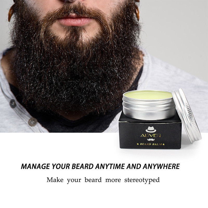 2pcs/set Beard Balm Beard Oil Aftershave for Men Tools Men's Beard Repair Deep Moisturizing Nourishing Growth Cream TSLM2