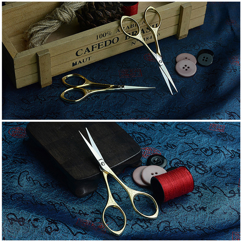 LMDZ Retro Scissors Cross Stitch Classic Vintage Antique European Craft Cutting Tool Handicraft DIY Home Tool Tailor Scissor