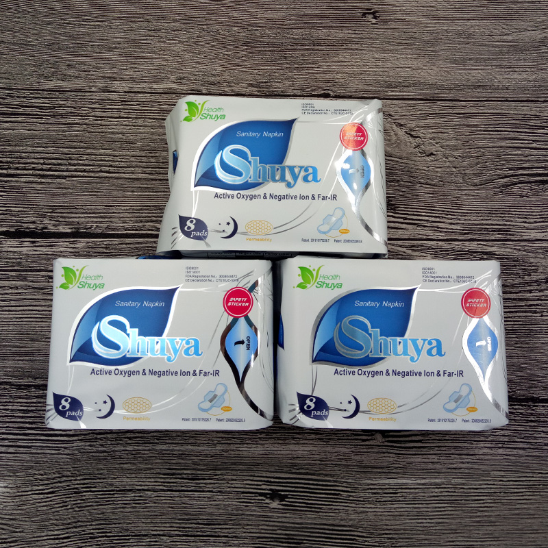 5 Packs/lot Anion pads sanitary napkin Shuya menstrual pads women health care love strip feminine anion sanitary pads 68 pcs