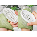 New Hot Sell Silicone Non-slip Soap Holder Dish Bathroom Shower Storage Plate Stand Hollow Dishes Openwork Soap Dishes