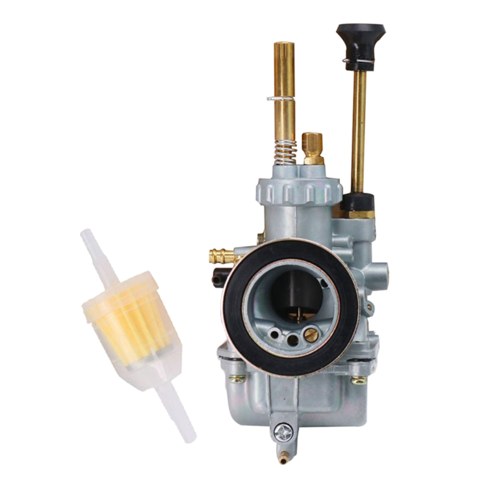 Carburetor 20MM Replacement + Fuel Filter Fits for Kawasaki KE100 KM100