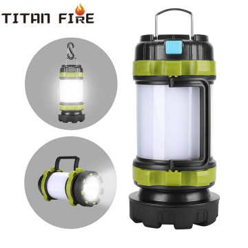 T20 Portable LED Camping Light Working Light Outdoor Tent Light Handheld Flashlight USB Rechargeable Waterproof Search Light