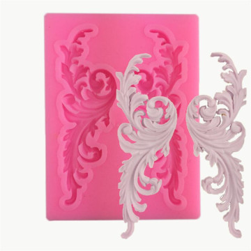 European Vintage Baroque Relief Silicone Fondant Lace Mold Gumpaste Chocolate Clay Candy Moulds Cake Border Decorating Tools