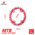 Oval red 34T
