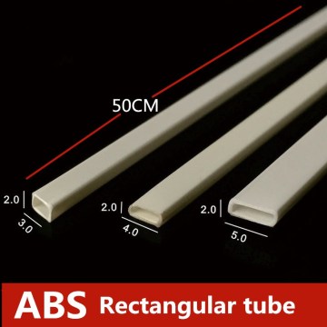 DIY manual material plastic pipe material ABS hollow rectangular tube model100pcs