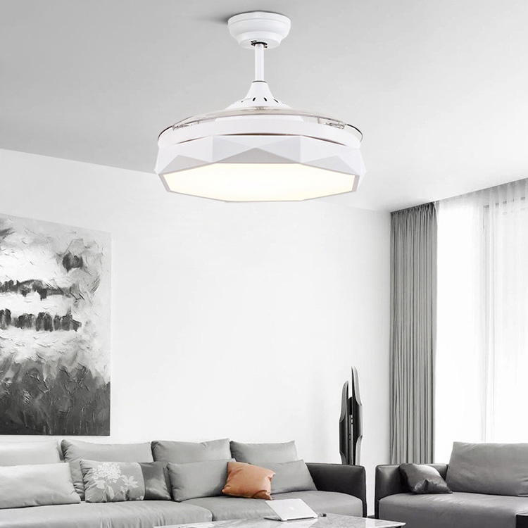 Modern Ceiling Fans Light Invisible Ceiling Fan with Remote Control 36inch 42 inch Dimmable Inlcuded 220V 110V