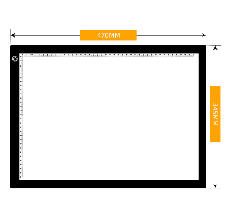 drawing table with light box