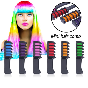 Fashion 6 Colors Personal Salon Use Mini Hair Dye Comb Disposable Crayons Chalk Hair Dyeing Styling Tool New Hot Wholesale TSLM2