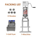 ITOP Heavy Duty 5L Manual Spanish Churros Machine Maker Stainless Steel With 6L Electric 220V Deep Fryer Churro Maker Filler
