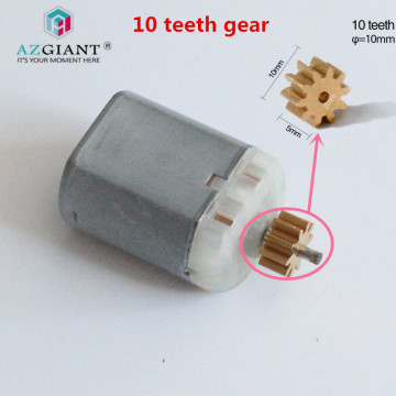AZGIANT 10 teeth 10*5mm copper gear for volvo fuel tank cap lock motor fuel flap .CCW pinion 850