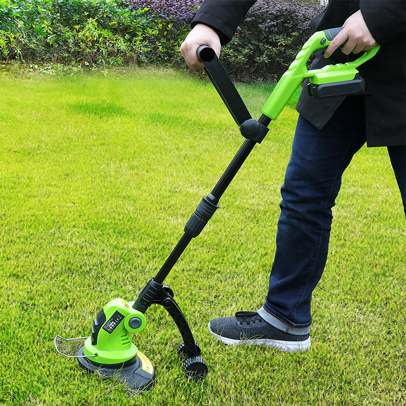 WORKPRO 18V Lithium Cordless Grass Trimmer Lawn Mower Adjustable Handles Garden Power Trimmer 2000mAh Charging Time 1Hour