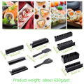 10pcs/set Sushi Maker Multifunctional Rice Roll Mold Making Sushi Tool with Gloves Japanese Rice Ball Cake Roll Mold Rice Mould