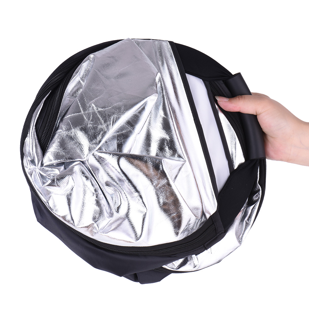 5in1 Portable Reflector 80cm 5 color Triangle photography collapsible diffuser Photo Studio Accessories