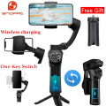 Snoppa Atom Foldable Pocket Sized 3 axis Smartphone Handheld Gimbal Stabilizer for GoPro Smartphones, Wireless Charging