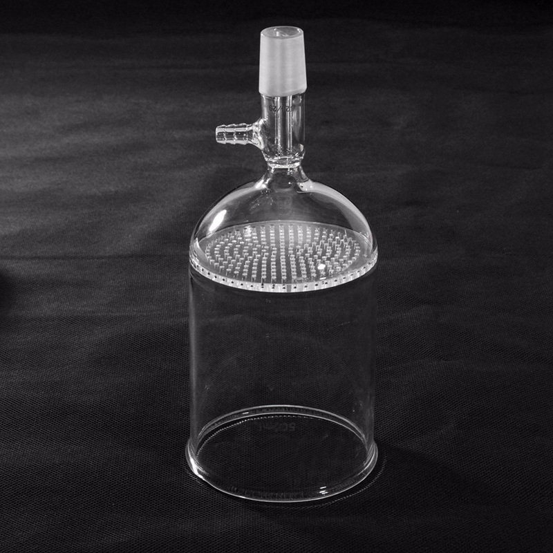 Kicute 24/40 Laboratory Borosilicate Glass Funnel Buchner With 80mm Pore Plate 500ml Lab Chemistry Equipment School Supply