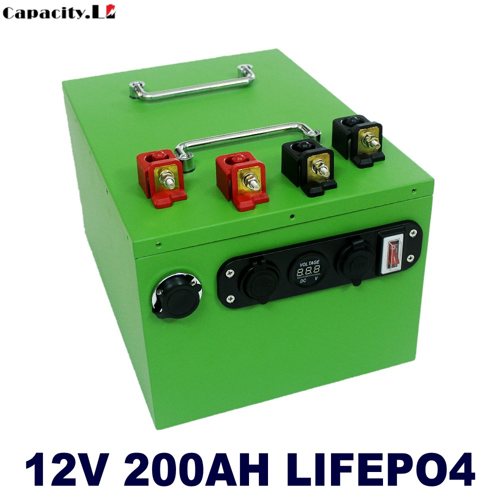 12V battery lifepo4 200ah 70ah 40ah rechargeable lithium battery 100AH with BMS Used for outdoor engine special car and RV