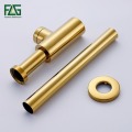 FLG Factory Direct Euro Solid Brass Plumbing P-Trap Bathroom Sink Pipe Bottle Traps For Wash Basins & Waste Drainer Pop Up