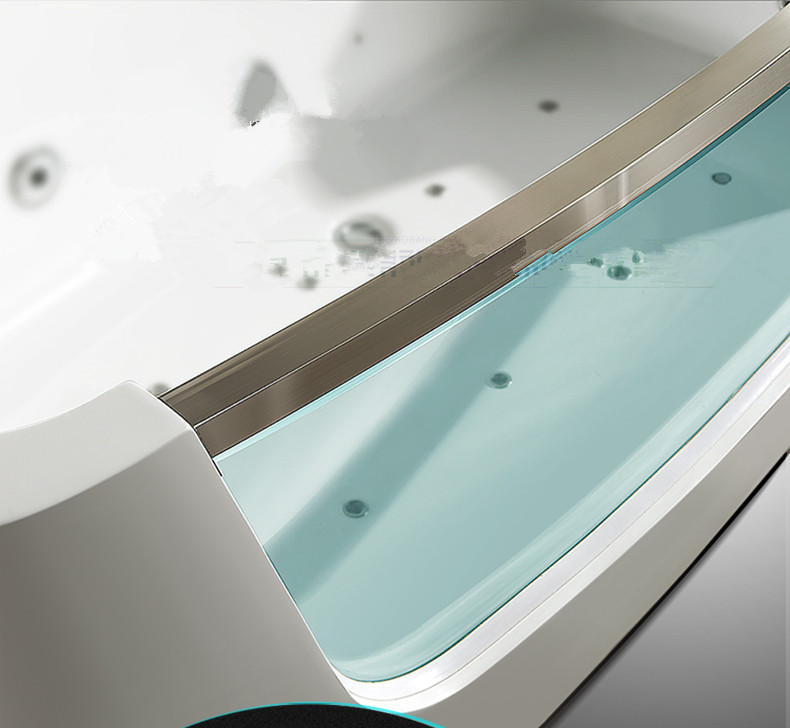 1750mm Long Surfing Whirlpool Bathtub Acrylic Hydromassage Bubble Tub NS1601B