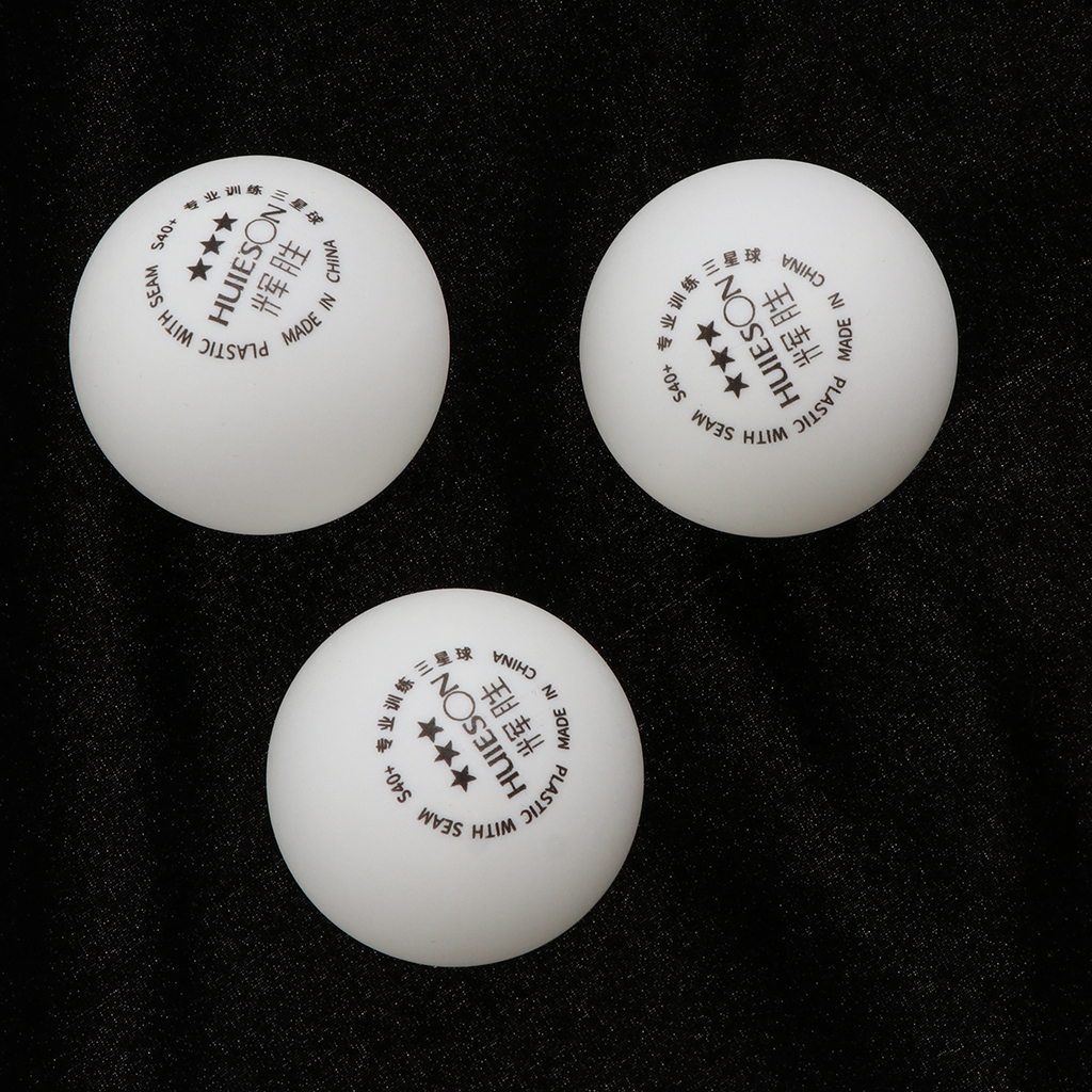 3 Pieces ABS Professional 3-star Table Tennis Balls Premium Training Ping Pong Balls Racquet Sports Accessories 40+mm