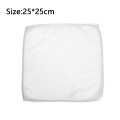 2PC Practical White Square Microfiber Car Cloth Towel Home Kitchen Wash Cleaning Cloth Auto Cleaning Tools Accessories