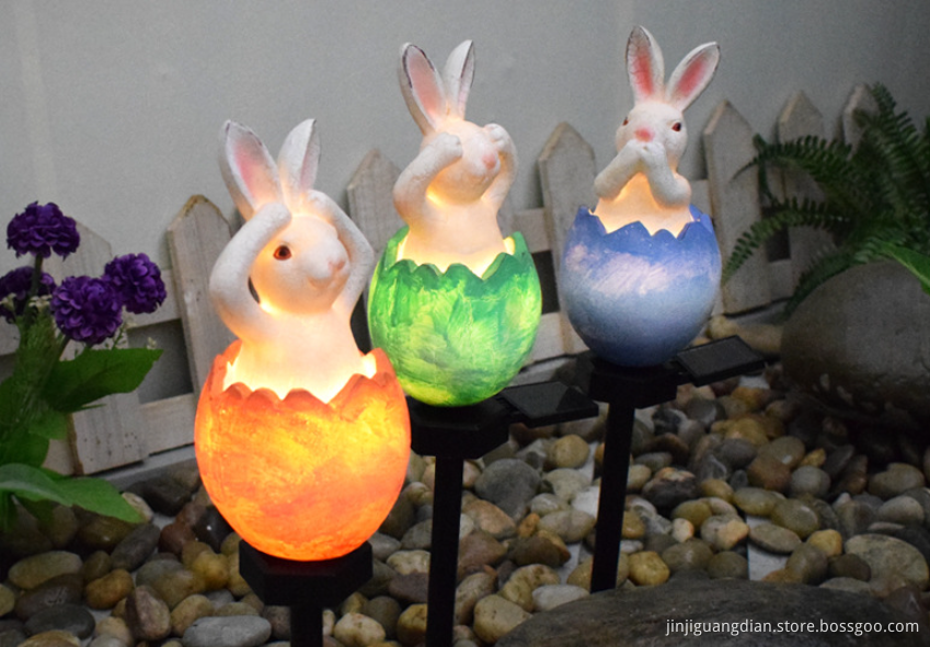 Resin Light Rabbit Shaped Outdoor