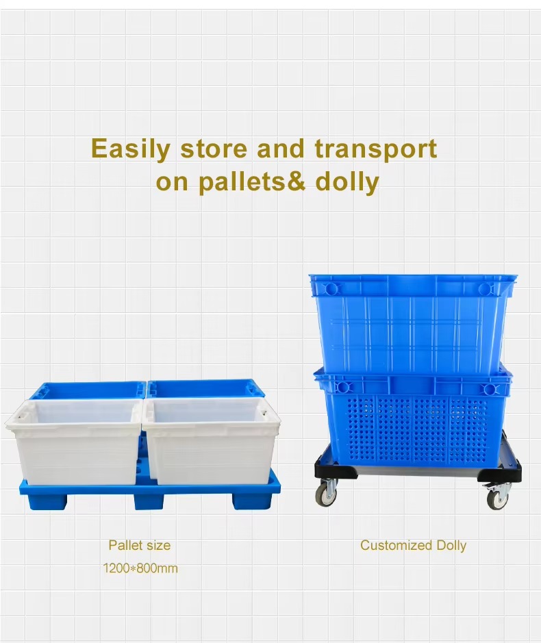 Nestable Stackable 600x400x310mm Plastic Crates12