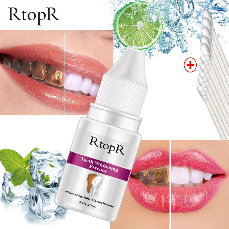 RtopR Teeth Oral Hygiene Essence Whitening Essence Daily Use Effective Remove Plaque Stain Cleaning Product teeth Cleaning TSLM2