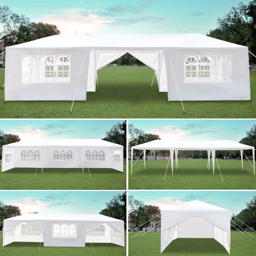 3 x 9m Eight Sides Two Doors Waterproof Tent with Spiral Tubes Garden Tent Gazebo Canopy Portable Outdoor Gazebo Fast Shipping